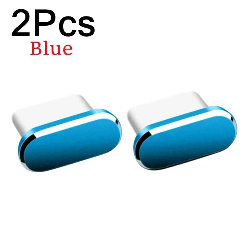 2Pcs 16PM Metal Dust Plug For iPhone - 