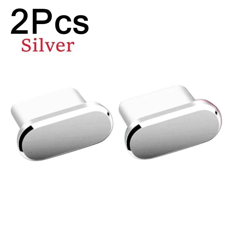 2Pcs 16PM Metal Dust Plug For iPhone - 