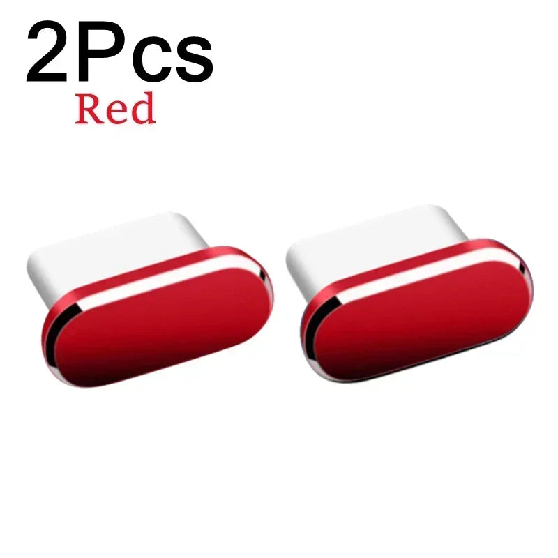 2Pcs 16PM Metal Dust Plug For iPhone - 
