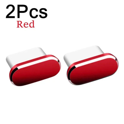2Pcs 16PM Metal Dust Plug For iPhone - 