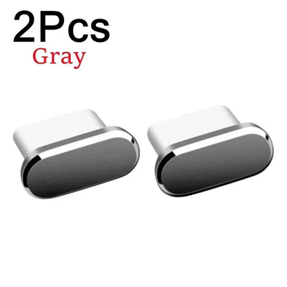2Pcs 16PM Metal Dust Plug For iPhone - 