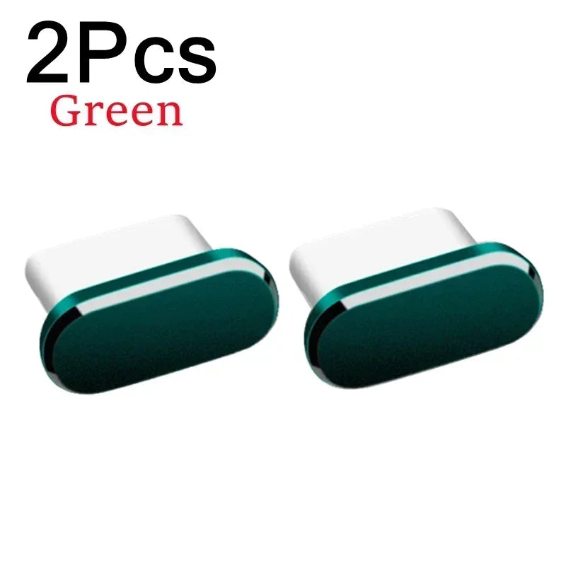 2Pcs 16PM Metal Dust Plug For iPhone - 