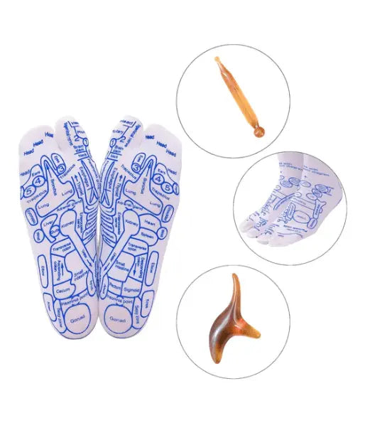 Reflexology Socks With Massage Trigger Tool - 