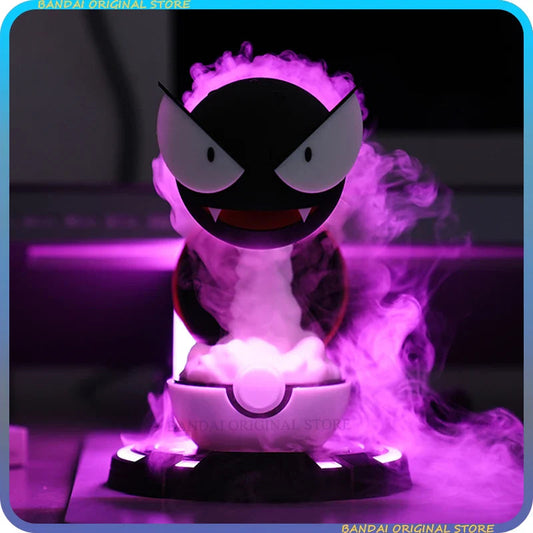 Gastly Humidifier Smoking Night Light Anime Toy Light Gaming Room Bedroom Led Lamp Table Decoration Kids Christmas Gifts Custom - Housewares