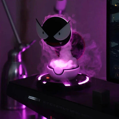 Gastly Humidifier Smoking Night Light Anime Toy Light Gaming Room Bedroom Led Lamp Table Decoration Kids Christmas Gifts Custom - Housewares