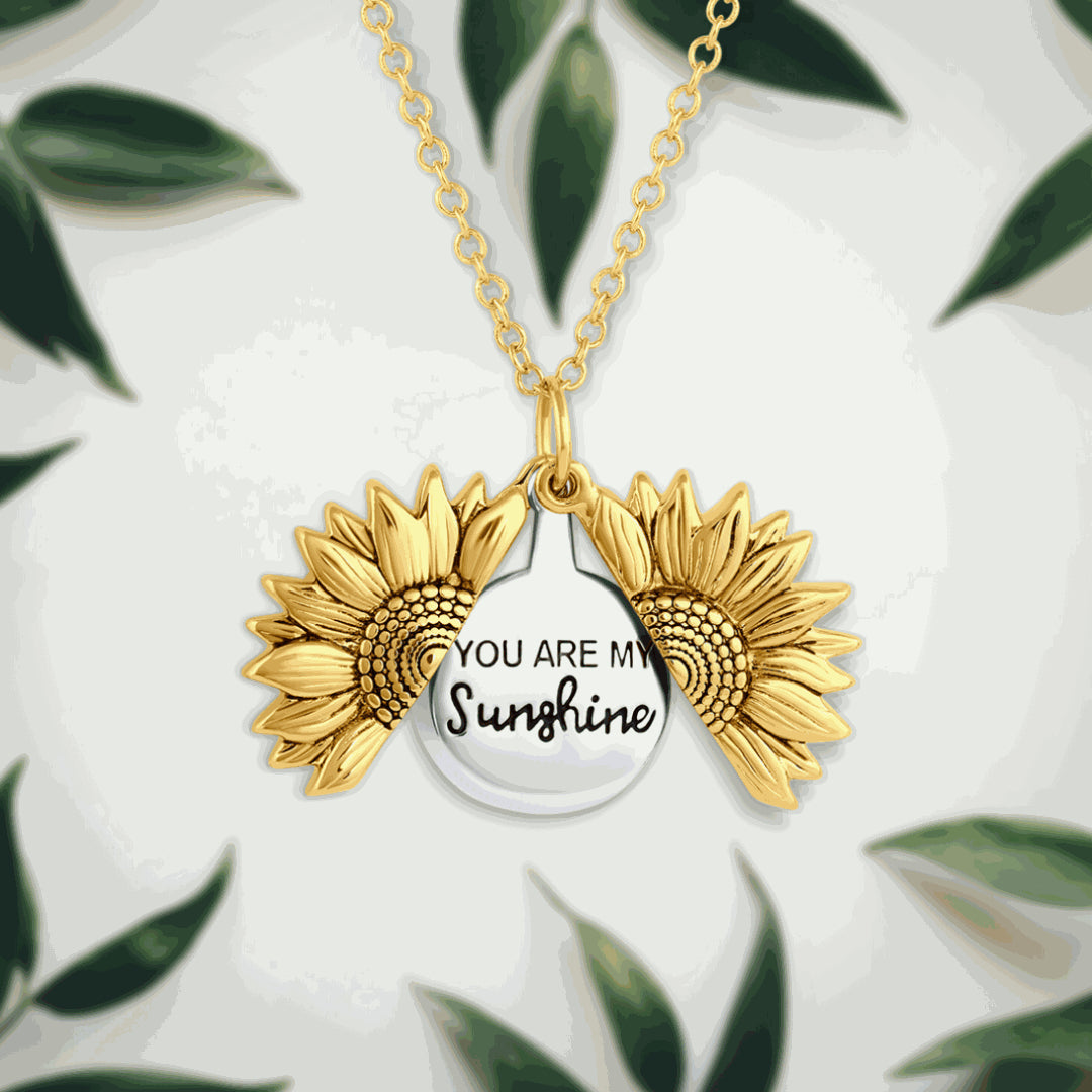 Sunshine in My Heart – Sunflower Pendant Necklace - 