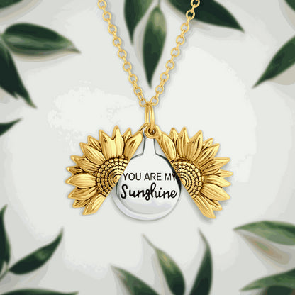 Sunshine in My Heart – Sunflower Pendant Necklace - 
