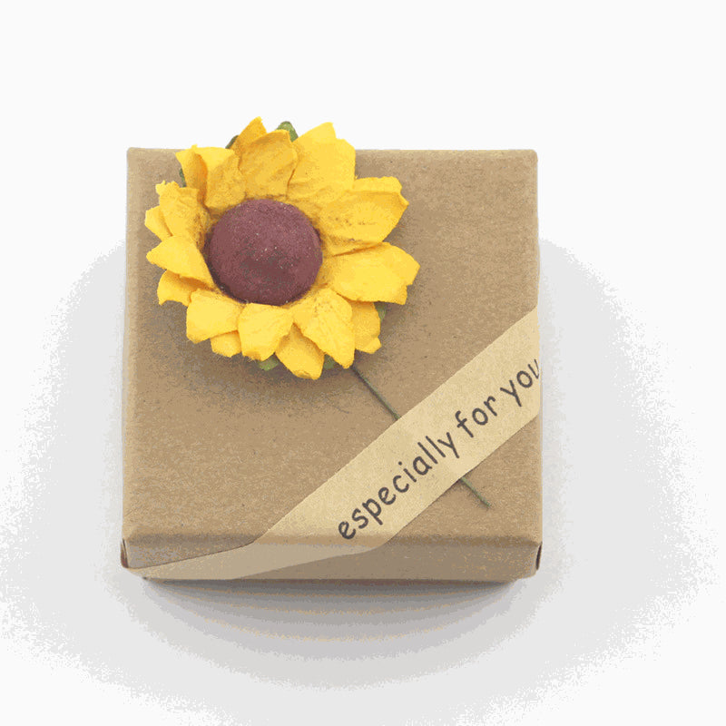 Sunshine in My Heart – Sunflower Pendant Necklace - 