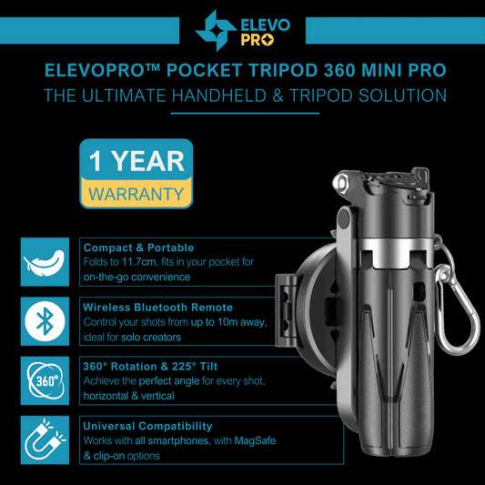 Pocket Tripod for Video Creators - 