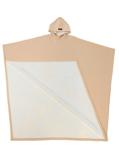 The same style as the punk loose hooded button woolen loose cape top for autumn and winter