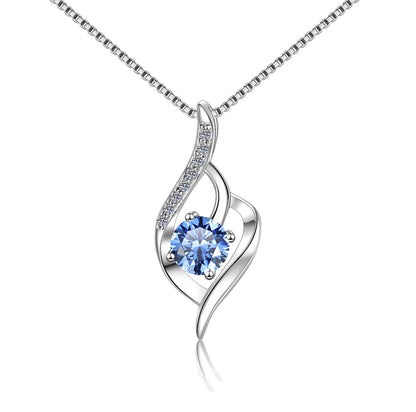 s925 Silver heart-shaped Pendant for Women,  version with heart-shaped silver jewelry
