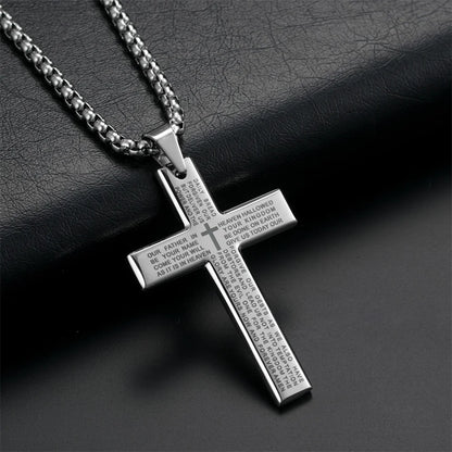 Fashion Bible Jesus Cross Pendant Necklace Hip Hop Men Stainless Steel Pendant Necklace for Women Retro Religious Prayer Jewelry  Fashion Bible Jesus Cross Pendant Necklace Hip Hop Men Stainless Steel Pendant Necklace for Women Retro Religious Prayer Jewelry  Jewelry  qykyai-sq.myshopify.com