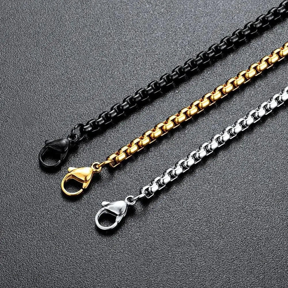 Fashion Bible Jesus Cross Pendant Necklace Hip Hop Men Stainless Steel Pendant Necklace for Women Retro Religious Prayer Jewelry