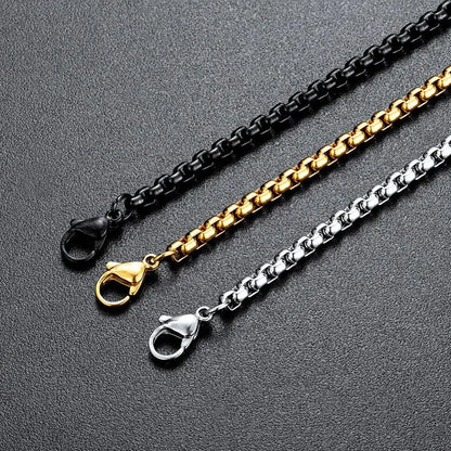 Fashion Bible Jesus Cross Pendant Necklace Hip Hop Men Stainless Steel Pendant Necklace for Women Retro Religious Prayer Jewelry