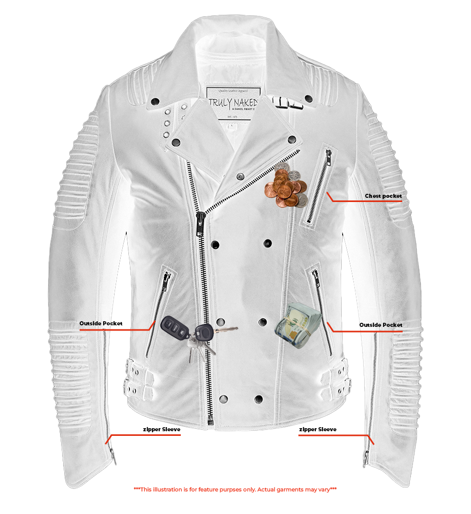 Bonestar Men's Black Fashion Leather Jacket