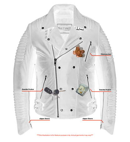 Bonestar Men's Black Fashion Leather Jacket