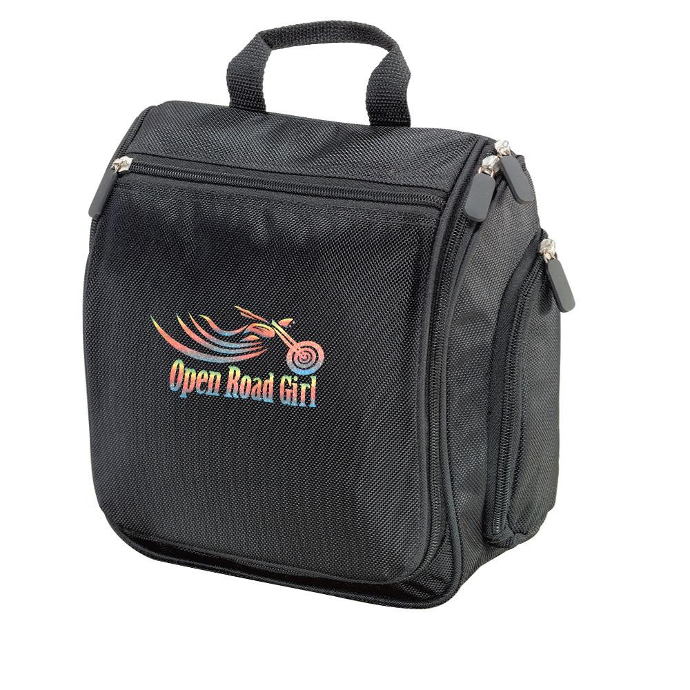 Travel Hanging Toiletry Bag by Open Road Girl, Choose your Logo color!