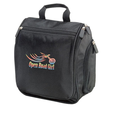 Travel Hanging Toiletry Bag by Open Road Girl, Choose your Logo color!