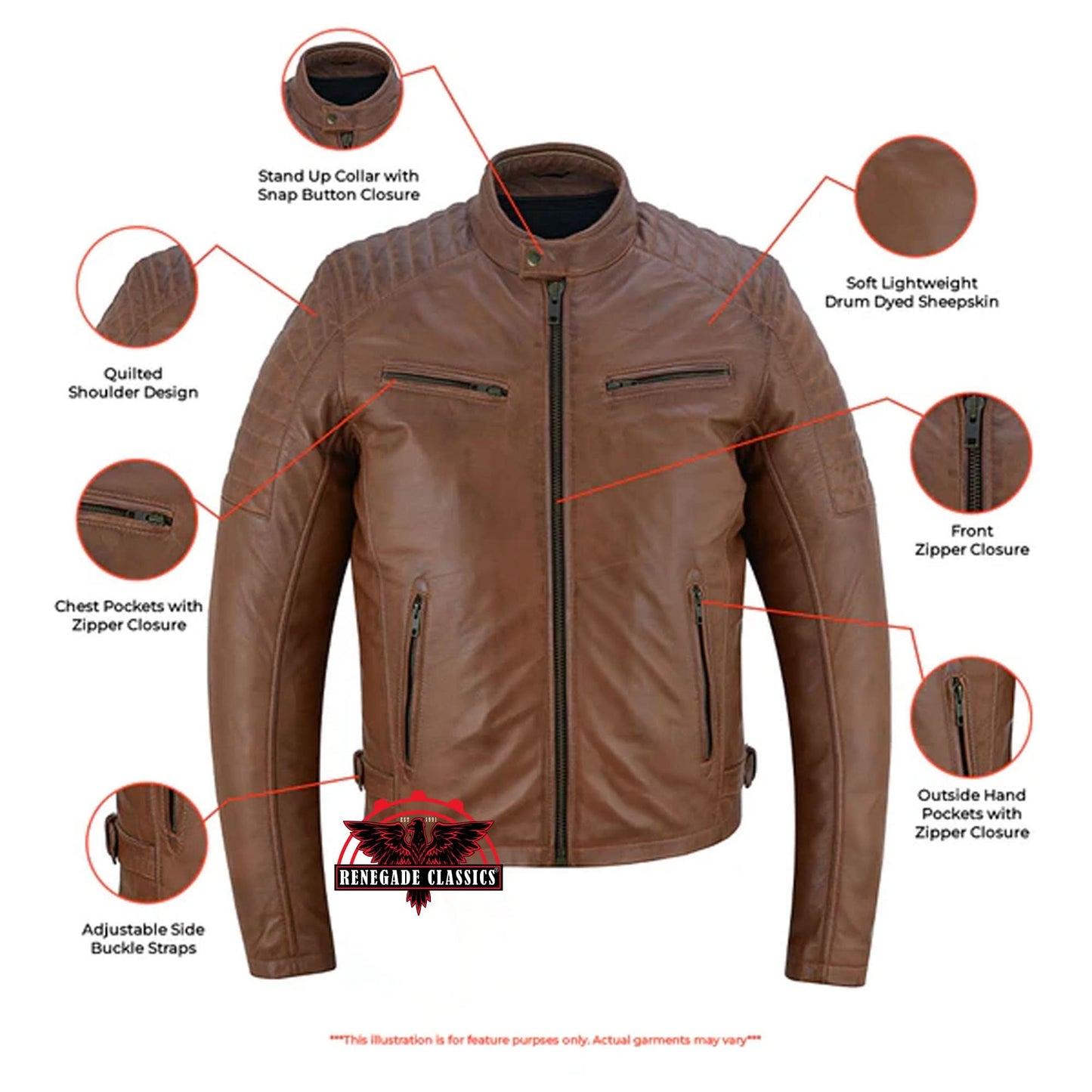 COPPER SLAYER MEN'S Fashion Leather Jacket