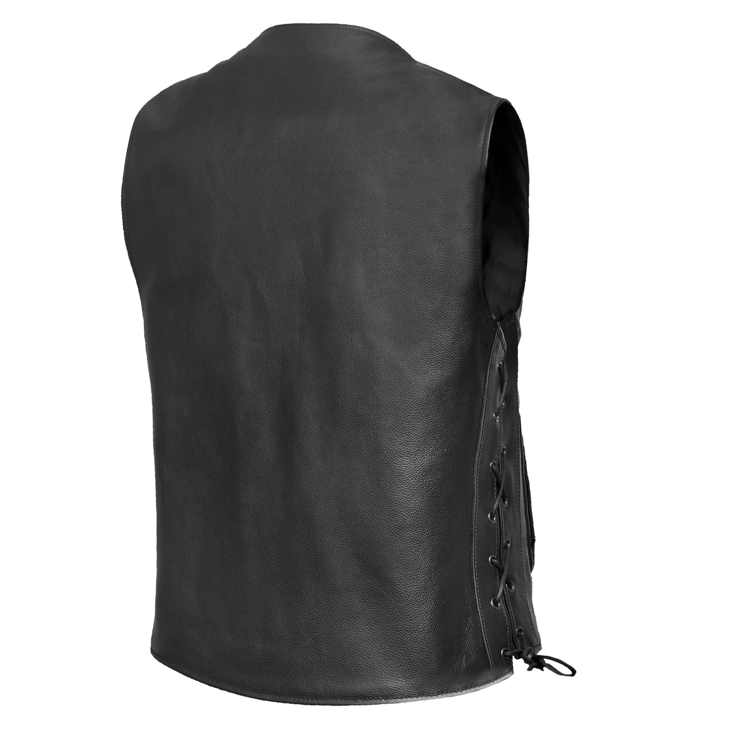 Men's Line Ranger Multi-Pocket Motorcycle Vest - Black