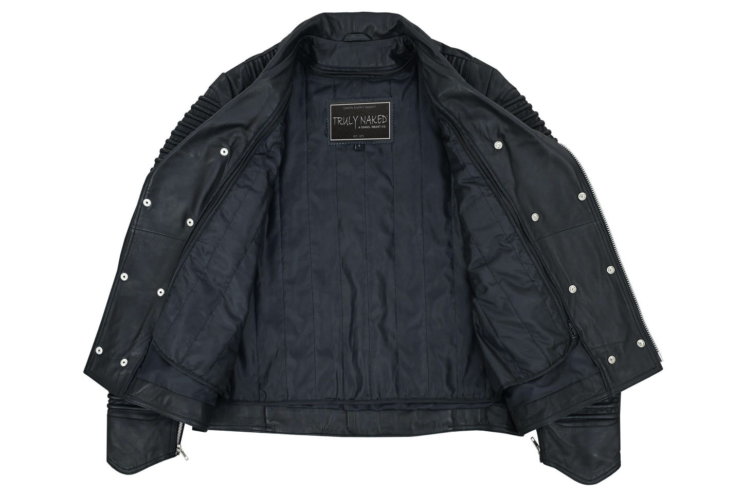 Bonestar Men's Black Fashion Leather Jacket