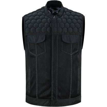 Mesh Heat Men's Black Mesh Textile Vest