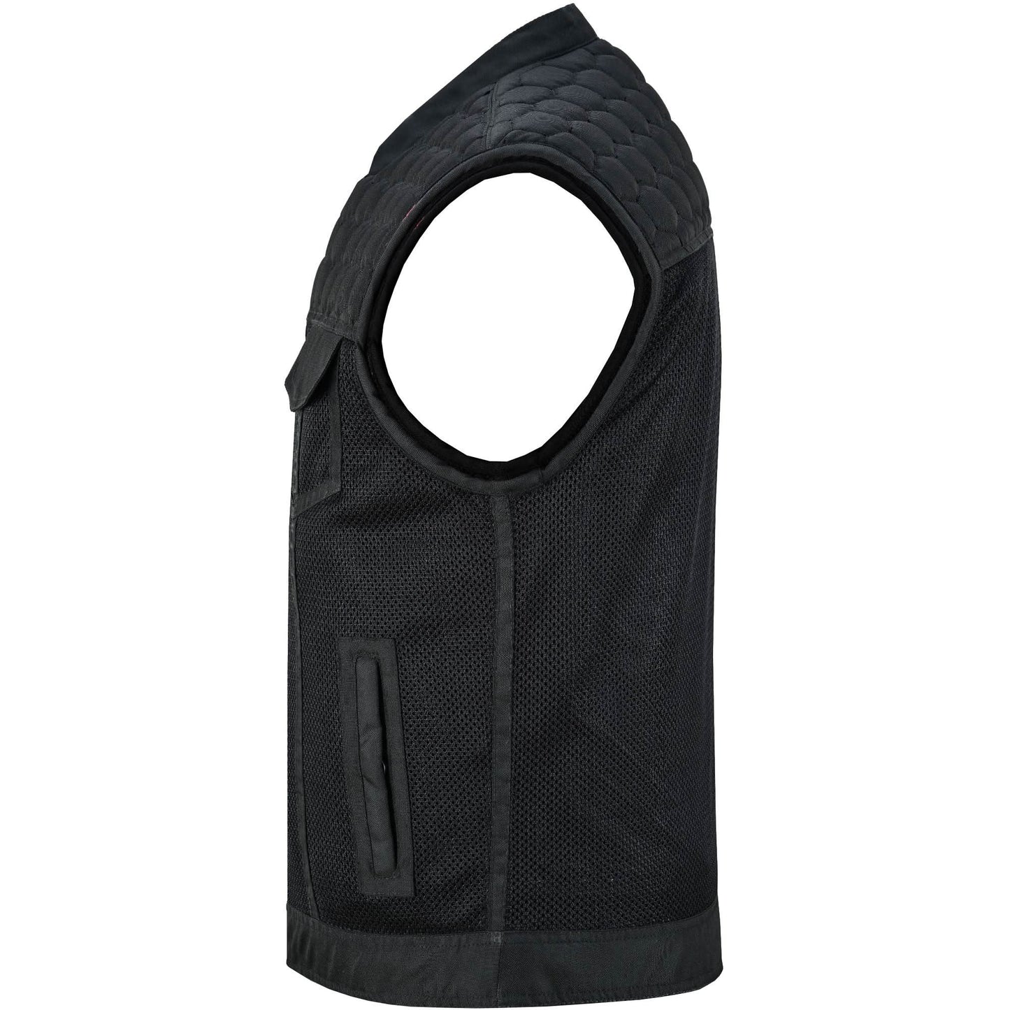 Mesh Heat Men's Black Mesh Textile Vest