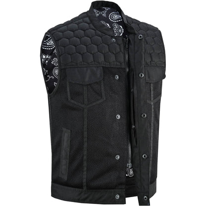 Mesh Heat Men's Black Mesh Textile Vest