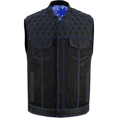 Cold Burn Men's Black Mesh Textile Vest