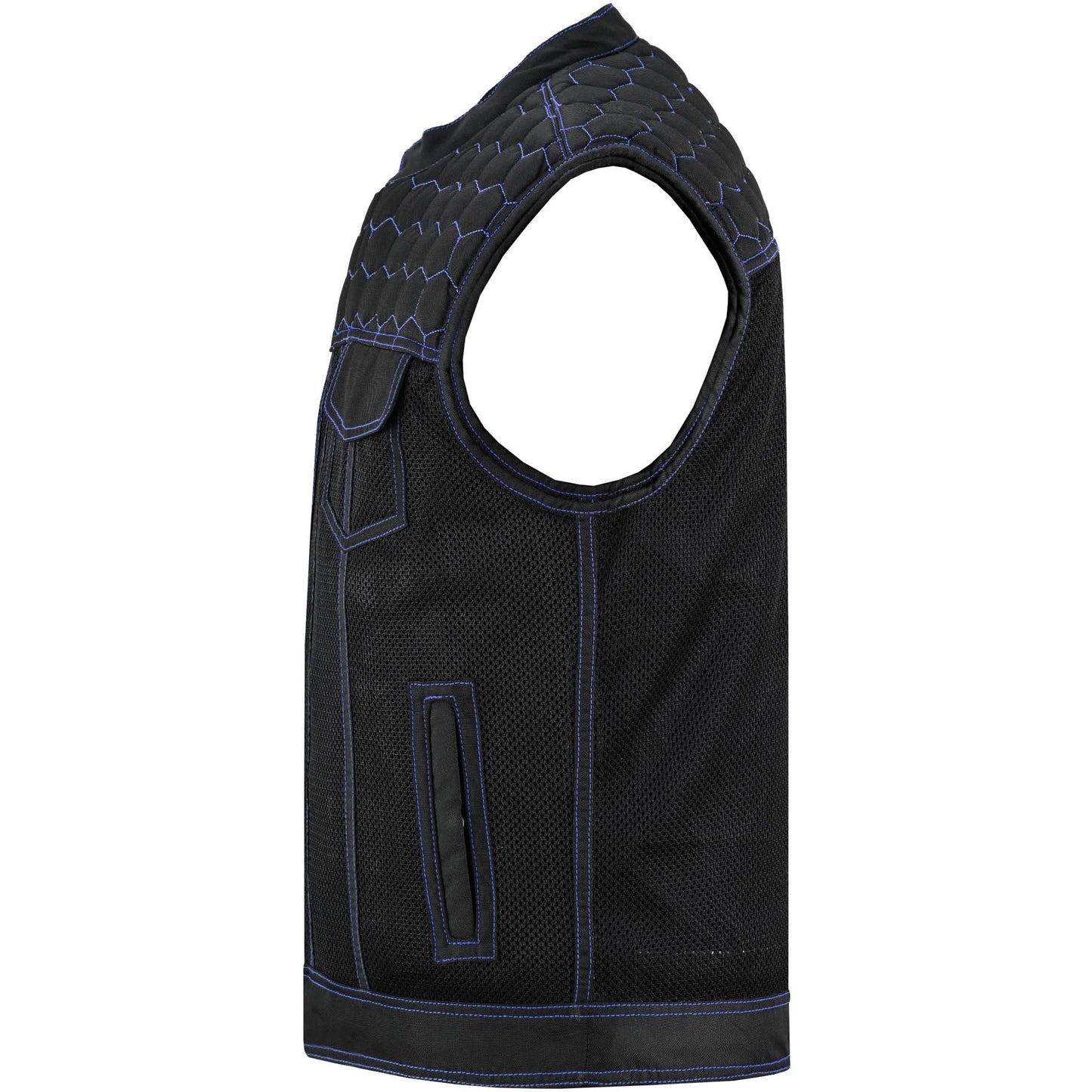 Cold Burn Men's Black Mesh Textile Vest