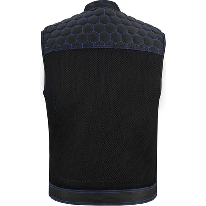 Cold Burn Men's Black Mesh Textile Vest