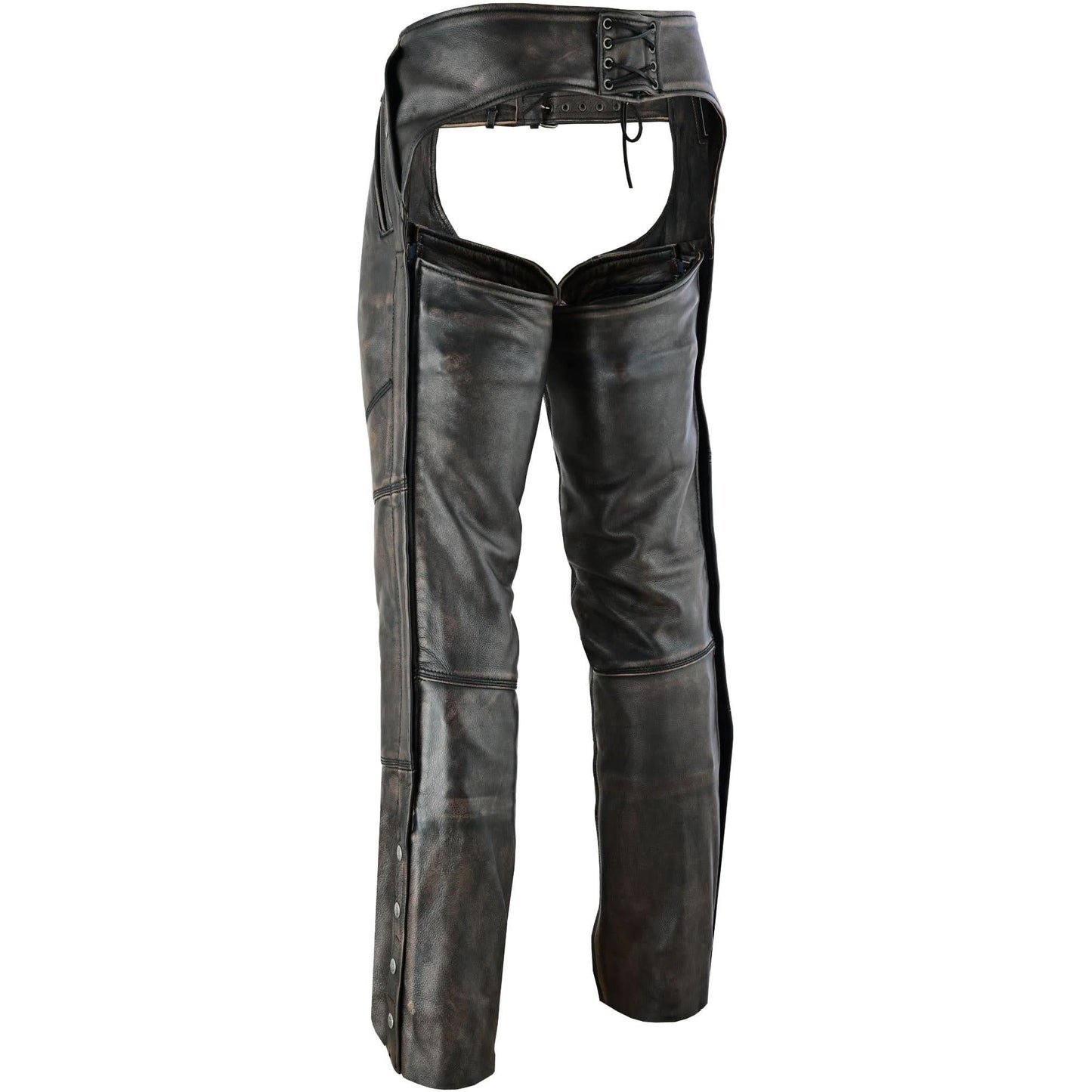 Unisex Four Pockets Insulated Chaps with Stretchable Inner Thigh