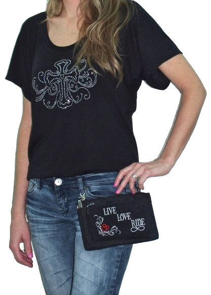 Live, Love, Ride Durable Canvas Hip Purse  Hip Purses  qykyai-sq.myshopify.com