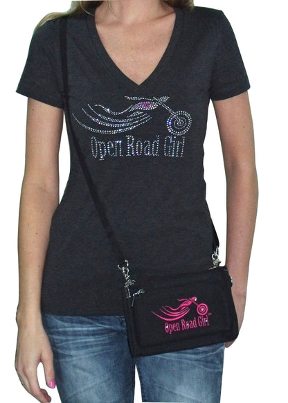 Open Road Girl Durable Canvas Hip Purse, 5 COLORS