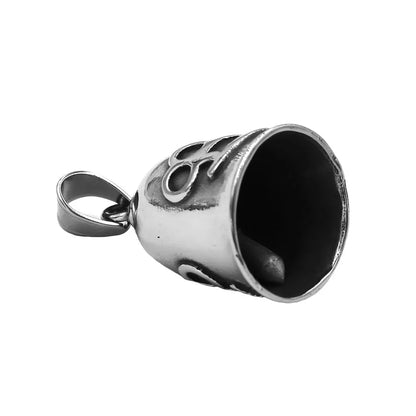 Live to Ride Eagle Wings Jesus Cross Biker Bell Pendant Stainless Steel Knuckles Heart Peace Sign Rose Eye Bell Christmas Gift