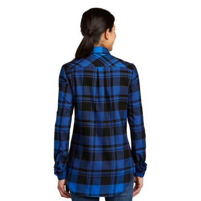 Open Road Girl Ladies Plaid Flannel Tunic, 4 COLORS    qykyai-sq.myshopify.com