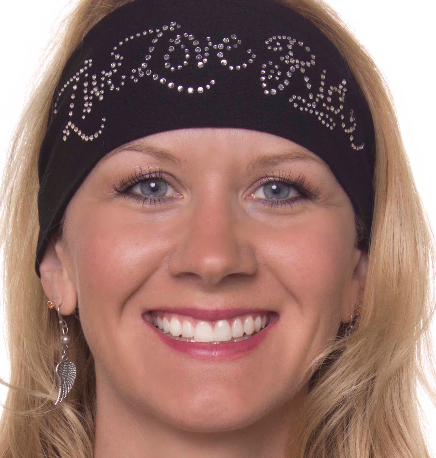 Tie-back Stretchy Rhinestone Bandana Live Love Ride Design  Headwraps  qykyai-sq.myshopify.com