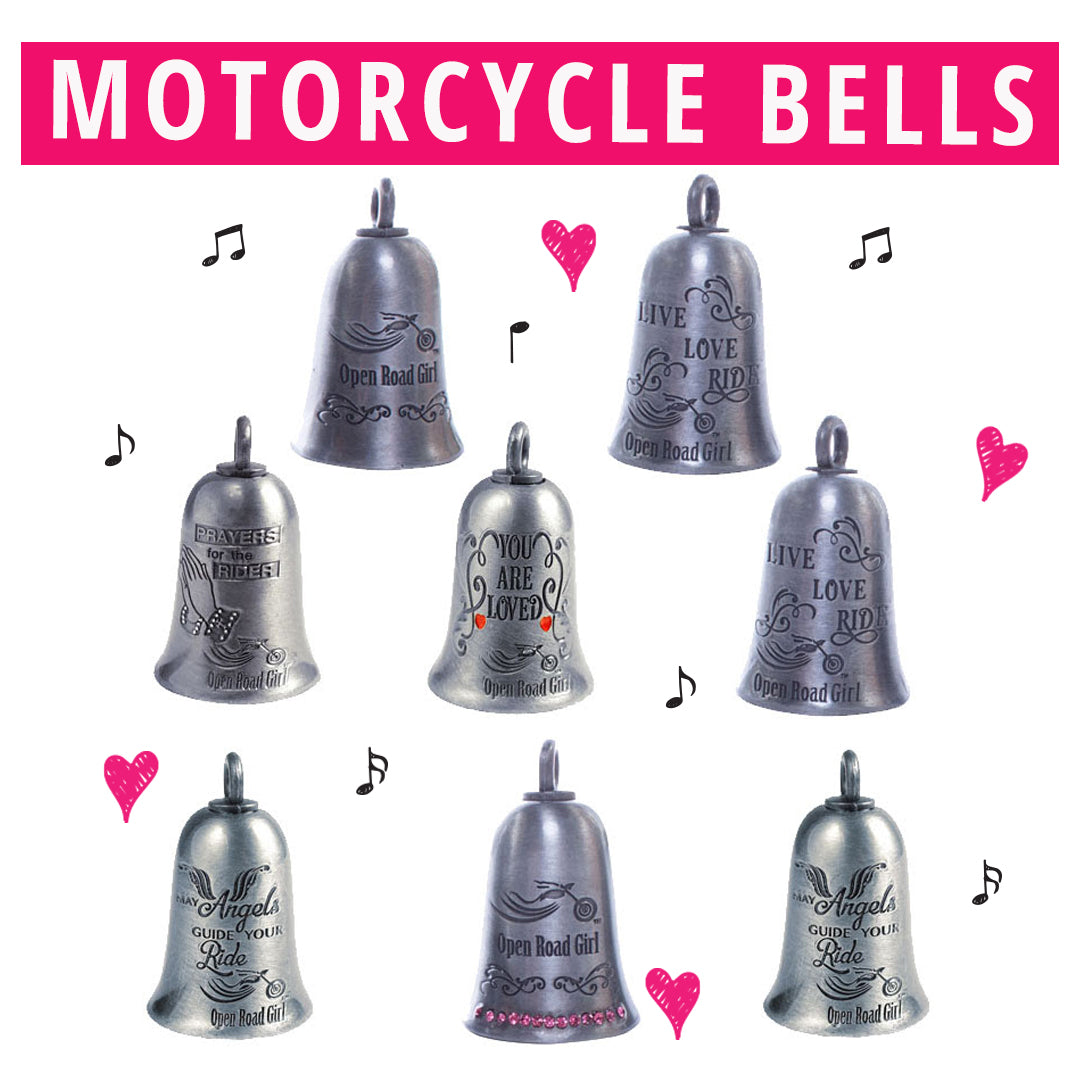 Open Road Girl Metal Motorcycle Bells, 7 Styles  Motorcycle Bells  qykyai-sq.myshopify.com