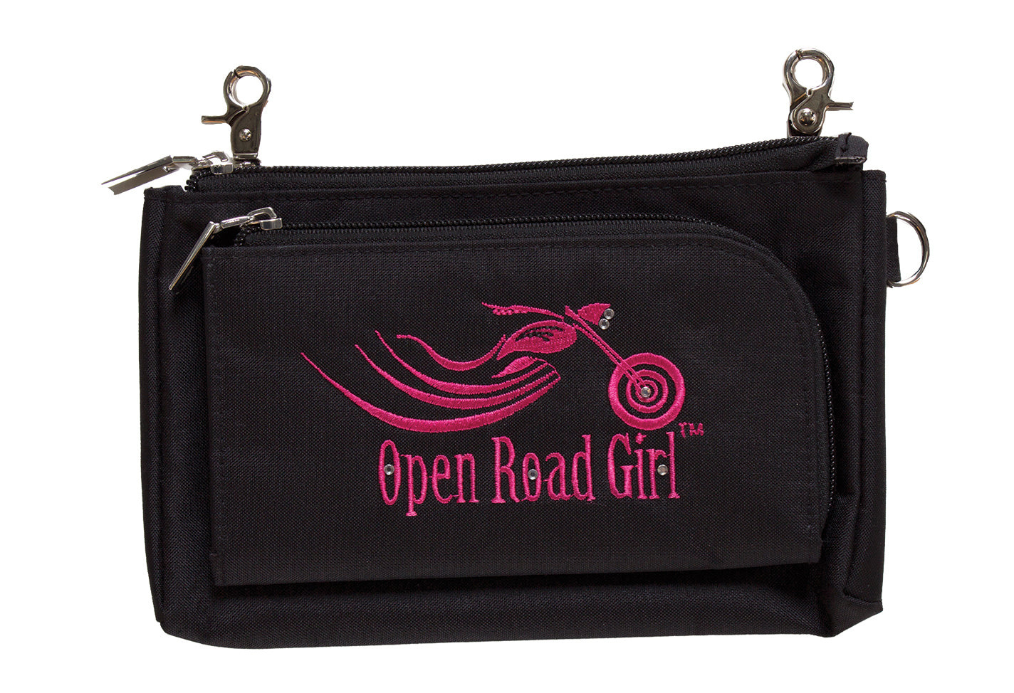Open Road Girl Durable Canvas Hip Purse, 5 COLORS