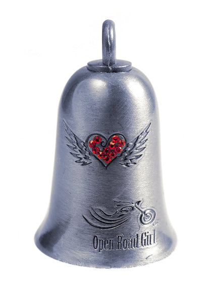 Open Road Girl Metal Motorcycle Bells, 7 Styles