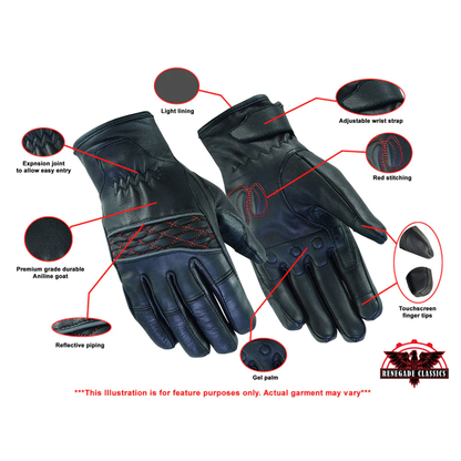 Women's Cruiser Glove (Black / Red)