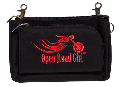 Open Road Girl Durable Canvas Hip Purse, 5 COLORS