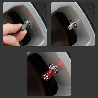 4PCS Aluminium Valve Stem Caps