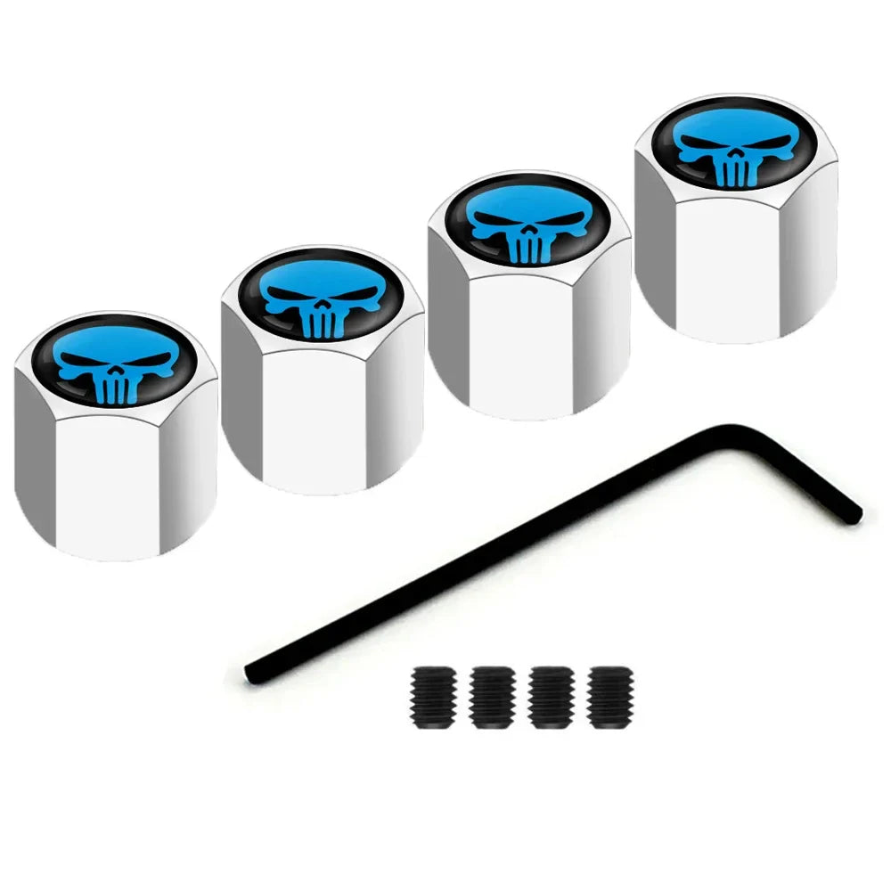 Anti-Theft Skull Valve Stem Caps