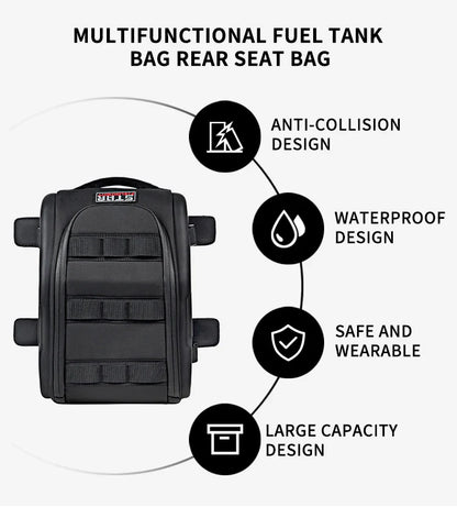 Magnetic Fuel Tank Bag Motorcycle Waterproof Large Capacity