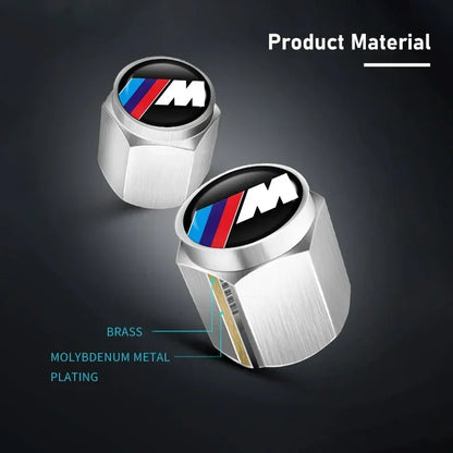 4PCS Aluminium Valve Stem Caps