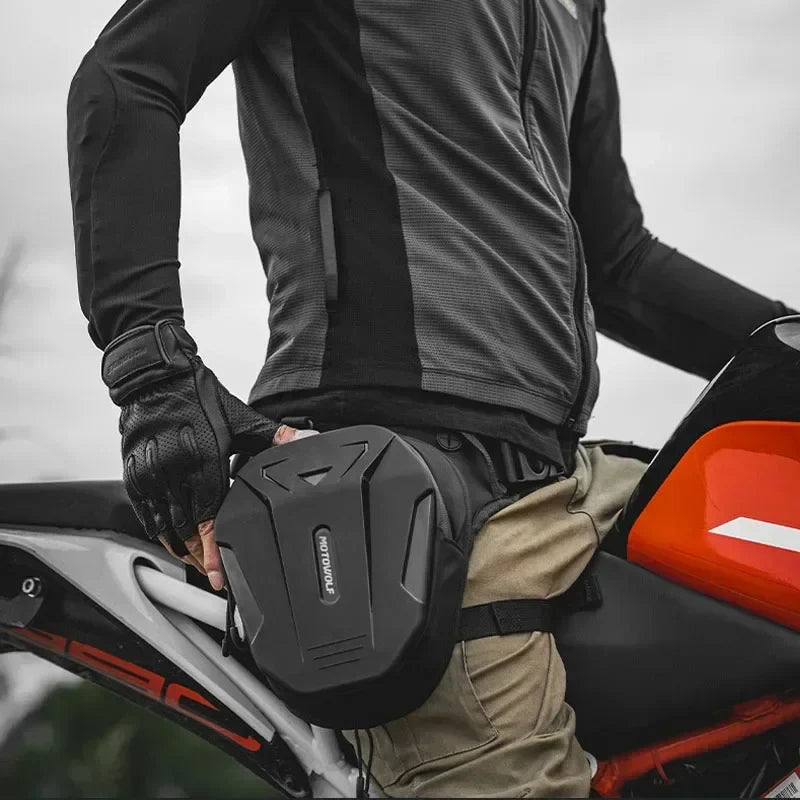 Motorcycle Bag Leg Side Hard Shell Fanny Pack
