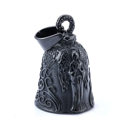 Live to Ride Eagle Wings Jesus Cross Biker Bell Pendant Stainless Steel Knuckles Heart Peace Sign Rose Eye Bell Christmas Gift    qykyai-sq.myshopify.com