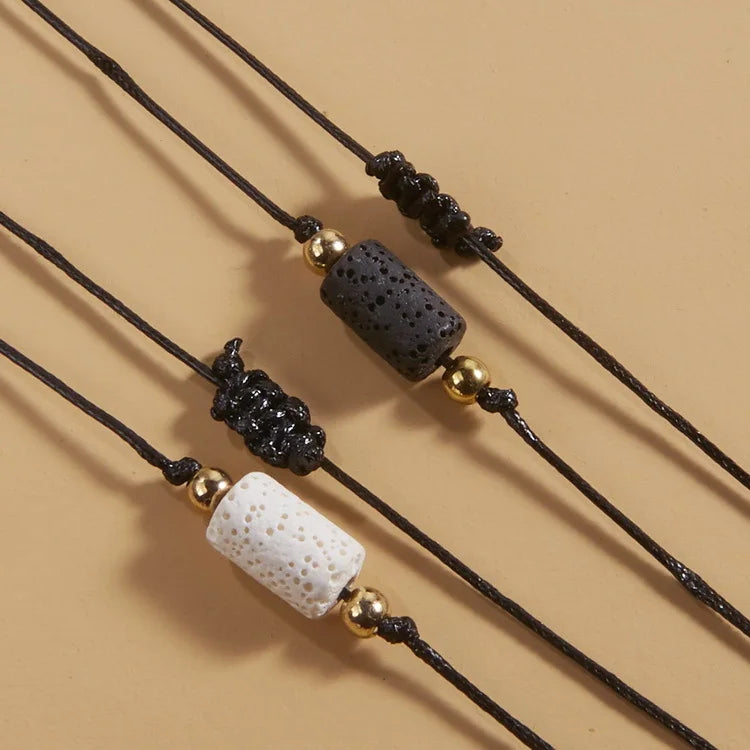 2Pcs New Trendy Cute Wish Sunflower Rainbow Love Black Rope Beads Bracelet for Girl Woman Fashion DIY Jewelry Gift Dropship