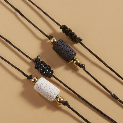 2Pcs New Trendy Cute Wish Sunflower Rainbow Love Black Rope Beads Bracelet for Girl Woman Fashion DIY Jewelry Gift Dropship